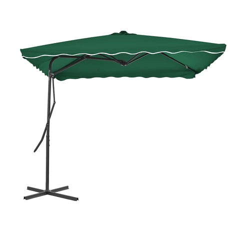 Vidaxl -Parasol mit Stahlpol 250x250 cm Grün