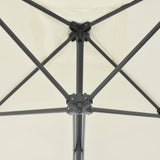 Vidaxl parasol met stalen paal 250x250 cm zandkleurig