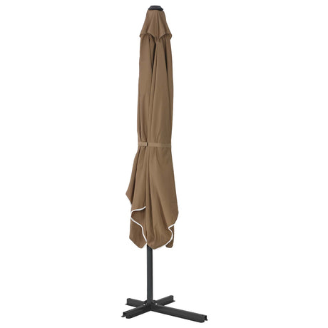 VIDAXL -Parasol mit Stahlpol 250x250 cm Taupe