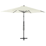 VIDAXL -Parasol mit Stahlpol 300 cm sandgeläutet