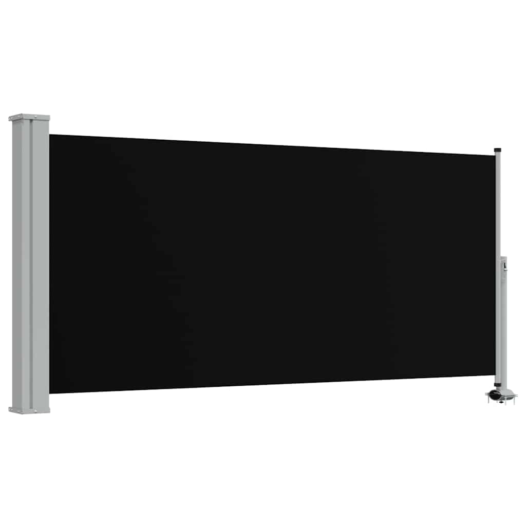 Vidaxx ausziehbarer Gartenschirm 120x300 cm schwarz