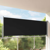 Vidaxx ausziehbarer Gartenschirm 120x300 cm schwarz