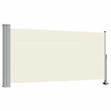Vidaxx ausziehbarer Gartenschirm 120x300 cm cremefarben