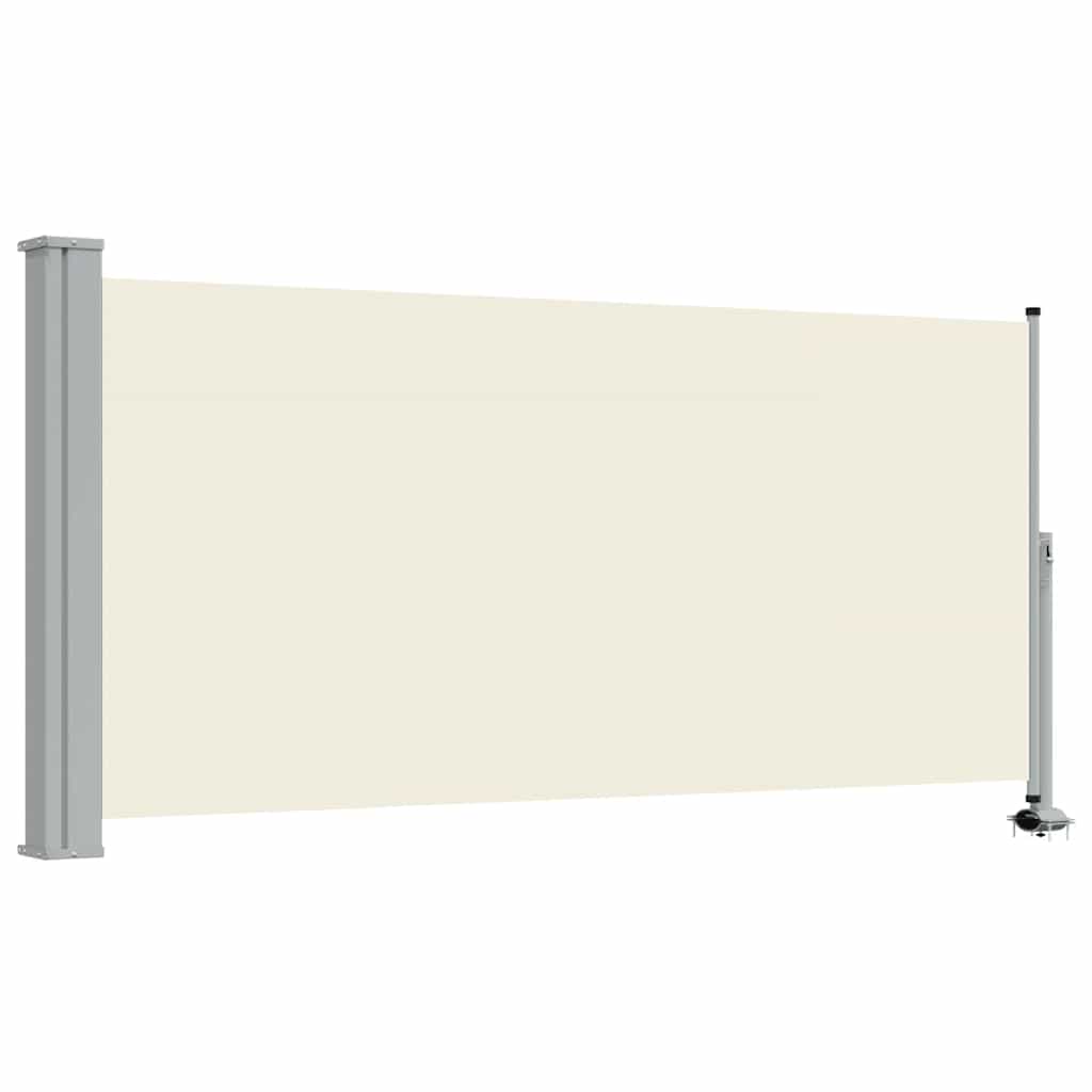 Vidaxx ausziehbarer Gartenschirm 120x300 cm cremefarben