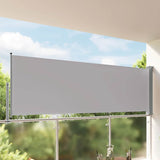 Vidaxx ausziehbarer Gartenschirm 120x300 cm grau