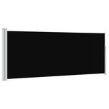 Vidaxx ausziehbarer Windschutz 120x300 cm schwarz