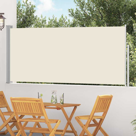 Vidaxx ausziehbarer Windschutz 120x300 cm creme