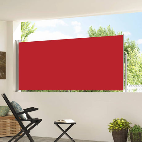 Vidaxx ausziehbarer Windschutz 120x300 cm rot