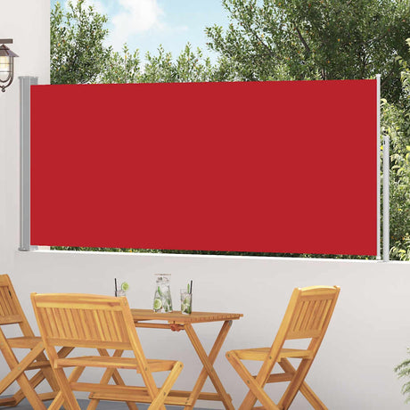 Vidaxx ausziehbarer Windschutz 120x300 cm rot