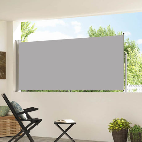 Vidaxx ausziehbarer Windschutz 120x300 cm grau