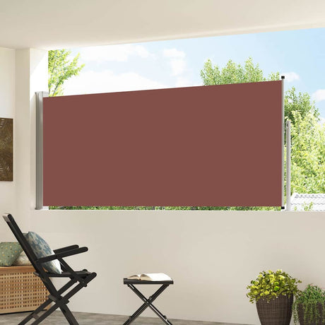 Vidaxx ausziehbarer Windschutz 120x300 cm braun