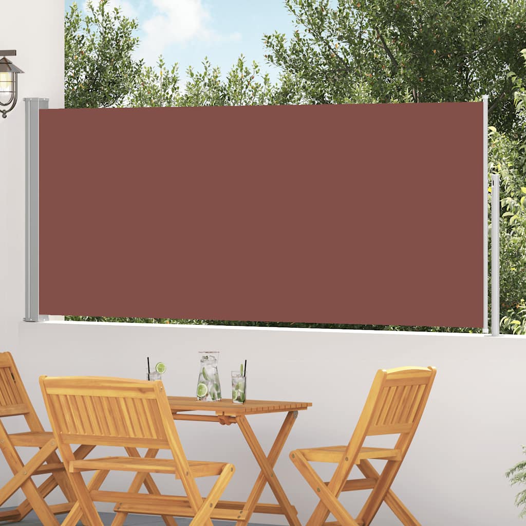 Vidaxx ausziehbarer Windschutz 120x300 cm braun