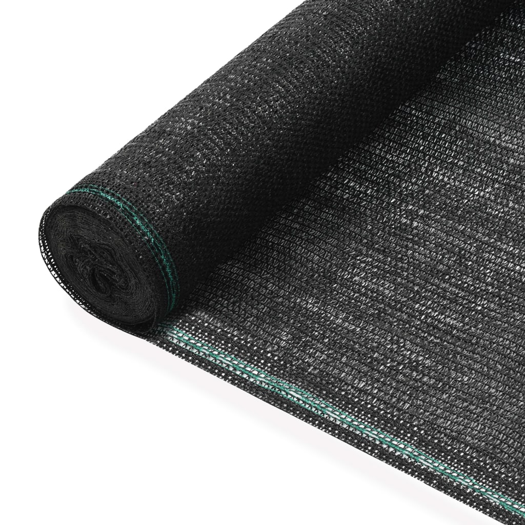 Vidaxl -Tennisbildschirm 2x100 M HDPE Schwarz