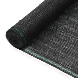 Vidaxl -Tennisbildschirm 2x100 M HDPE Schwarz