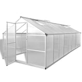 VidaXL Gartengewächshaus 23,44 m³ 481x250x195 cm Aluminium