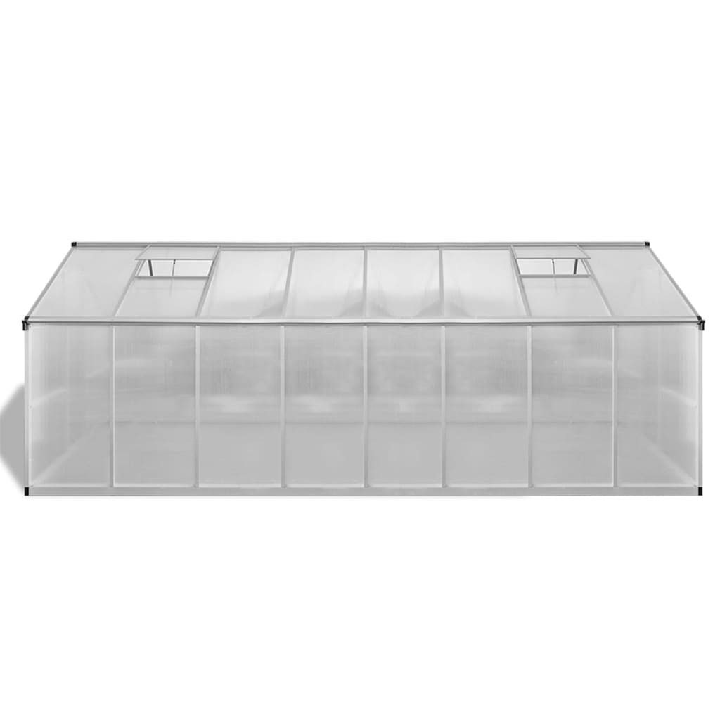 VidaXL Gartengewächshaus 23,44 m³ 481x250x195 cm Aluminium