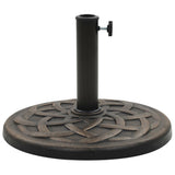 Vidaxl Parasol Foot um 19 kg Polyresin Bronze -gelöscht