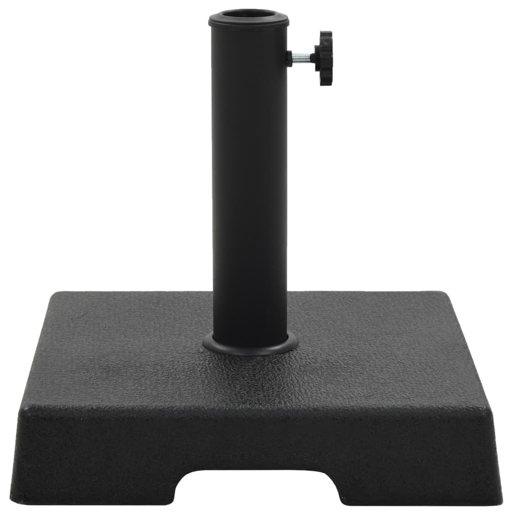 Vidaxl Parasol Foot Quadrat 8 kg Polyresin schwarz