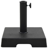 Vidaxl Parasol Foot Quadrat 8 kg Polyresin schwarz
