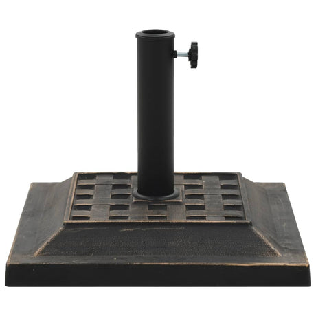 Vidaxl Parasol Foot Quadrat 12 kg Polyresin Bronze gefärbt