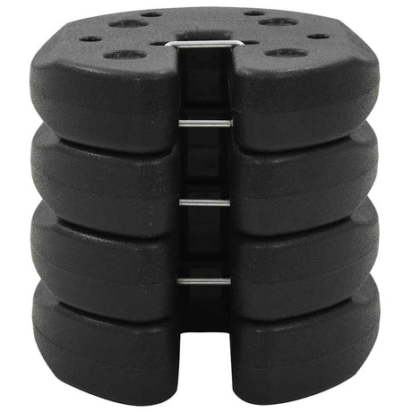 Vidaxl -Teil Alsos 4 ST 220 x 50 mm Betonschwarz
