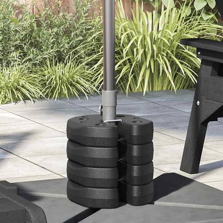Vidaxl -Teil Alsos 4 ST 220 x 50 mm Betonschwarz