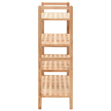 VIDAXL -Schuhregal 69x26x81 cm Festes Walnussholz
