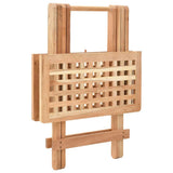 Vidaxl bijzettafel inklapbaar 50x50x49 cm massief walnotenhout