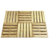 Vidaxl -Terrassenfliesen 6 ST 50x50 cm Holzgrün