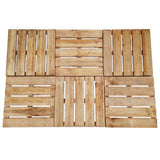 Vidaxl -Terrassenfliesen 6 ST 50x50 cm Holzbraun