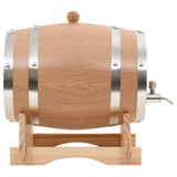 Vidaxl -Weinfass mit Tap 6 l fester Eiche