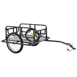 Vidaxl Fahrradanhänger 130x73x48,5 cm Stahl schwarz