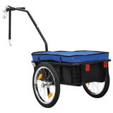 Vidaxl Fahrradanhänger Treket Car 155x60x83 cm Stahlblau
