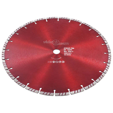 Vidaxl diamantzaagblad met turbo 350 mm staal
