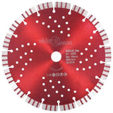 Vidaxl Diamond Saw Saw Blade mit Turbo und Löchern 230 mm Stahl