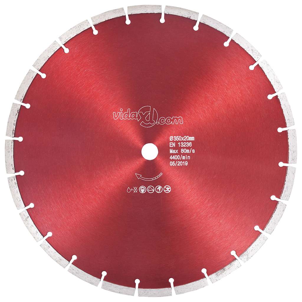 Vidaxl Diamond Saw Blatt 350 mm Stahl