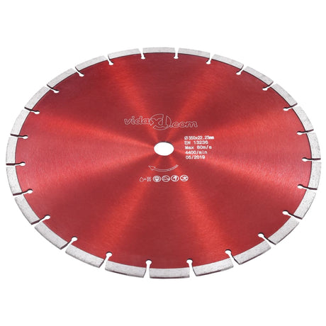 Vidaxxl Diamantsägeblatt 350 mm Stahl