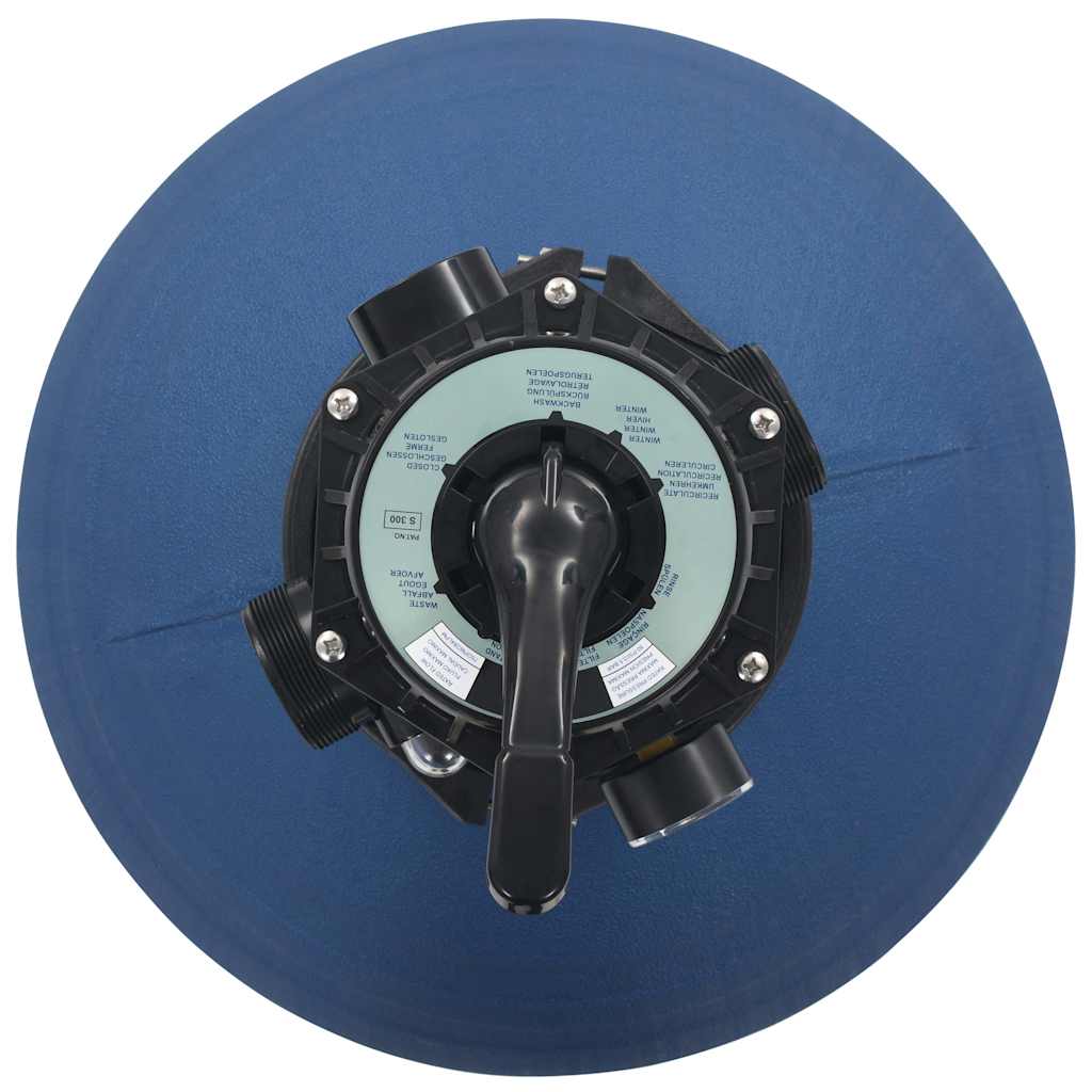 VidaXL Schwimmbad-Sandfilter mit 6-Positionen-Ventil 560 mm blau