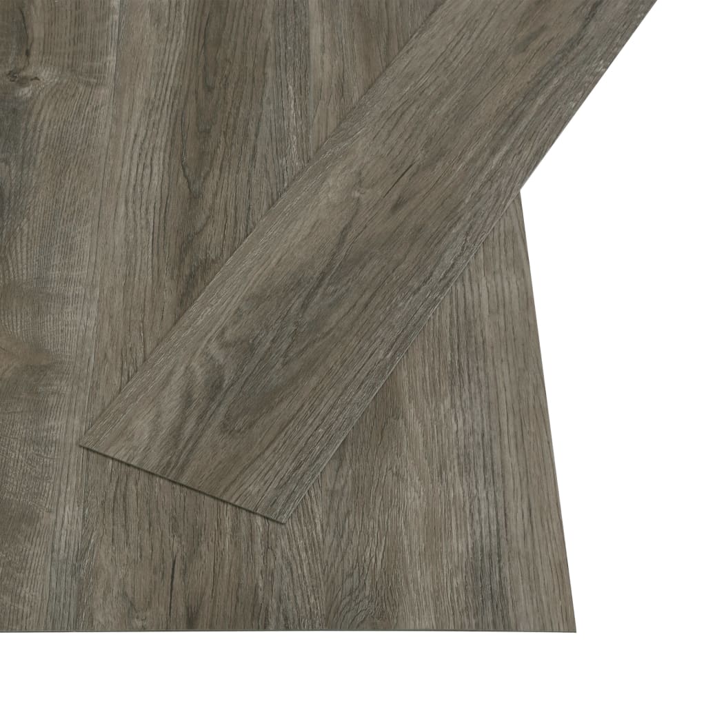 Vidaxx Bodendielen selbstklebend 4,46 m² 3 mm PVC grau und braun
