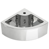 VIDAXL WASHBAIN mit Landung 45x32x12,5 cm Keramik Silber gefärbt