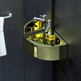 Vidaxl -Waschbecken mit Landung 45x32x12,5 cm Keramik Gold gefärbt