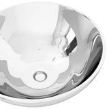 VIDAXL WASHBAIN 32,5 x 14 cm Keramik Silberfarbe