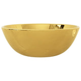 VIDAXL WASHBAIN 28x10 cm Keramik Gold gefärbt