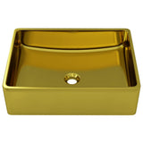 VIDAXL WASHBAIN 41X30X12 CM Keramik Gold gefärbt
