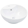 Vidaxl -Waschbecken mit Landung 46,5 x 18 cm Keramik Weiß
