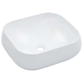 VIDAXL WASHBAIN 44.5X39.5X14,5 cm Keramik Weiß
