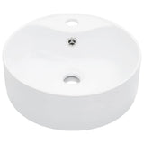 Vidaxl -Waschbecken mit Landung 36x13 cm Keramik Weiß