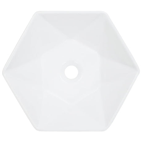 VIDAXL WASHBAIN 41X36.5X12 CM Keramik Weiß