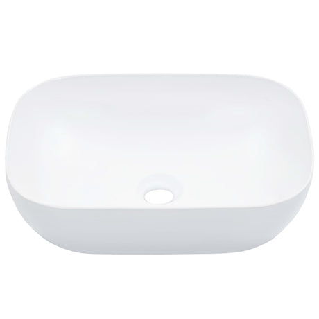 VIDAXL WASHBAIN 45.5X32X13 CM Keramik Weiß