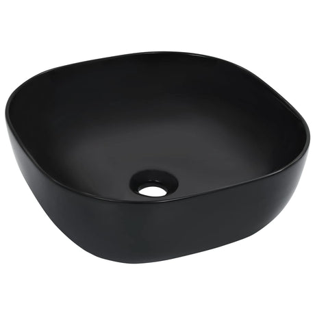 VIDAXL WASHBAIN 42.5X42.5X14,5 cm Keramikschwarz
